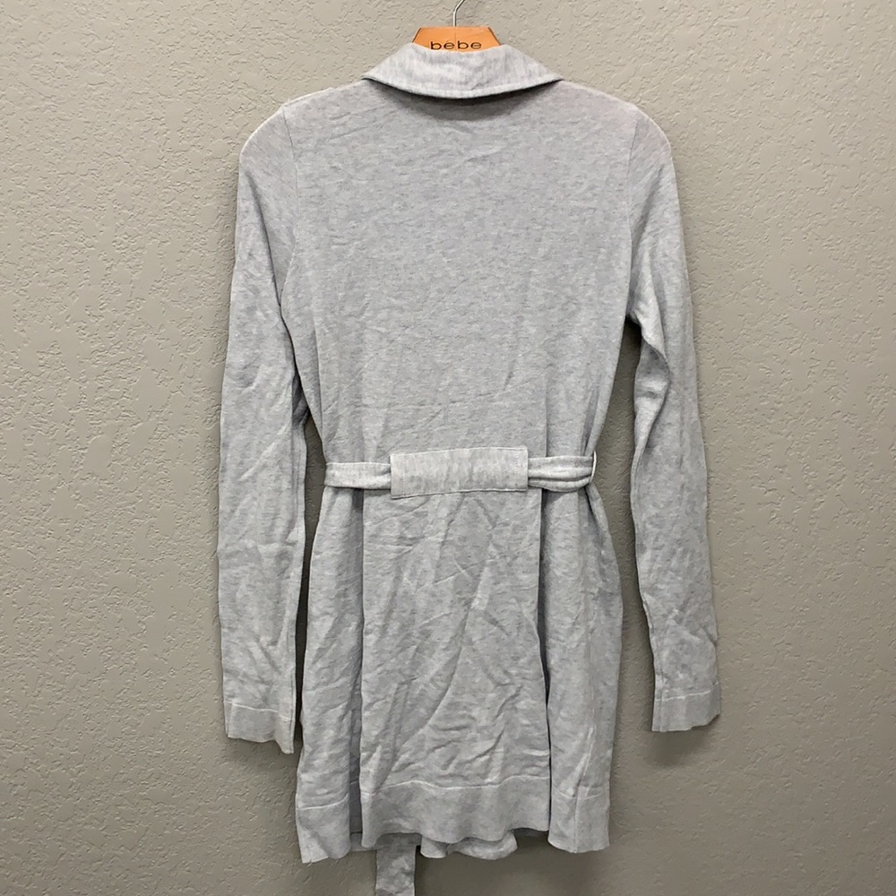 {Free People} knit button trench sweater gray - Picture 8 of 8